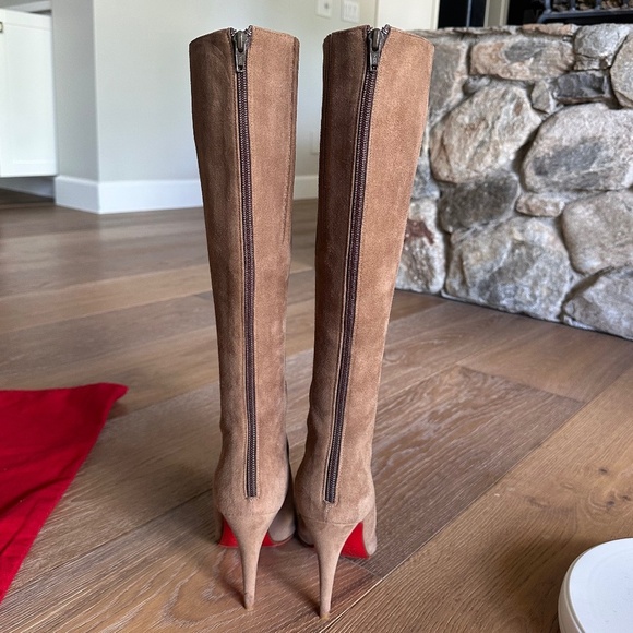 Christian Louboutin Feticha Botta Suede Boots in Natural - Picture 6 of 15